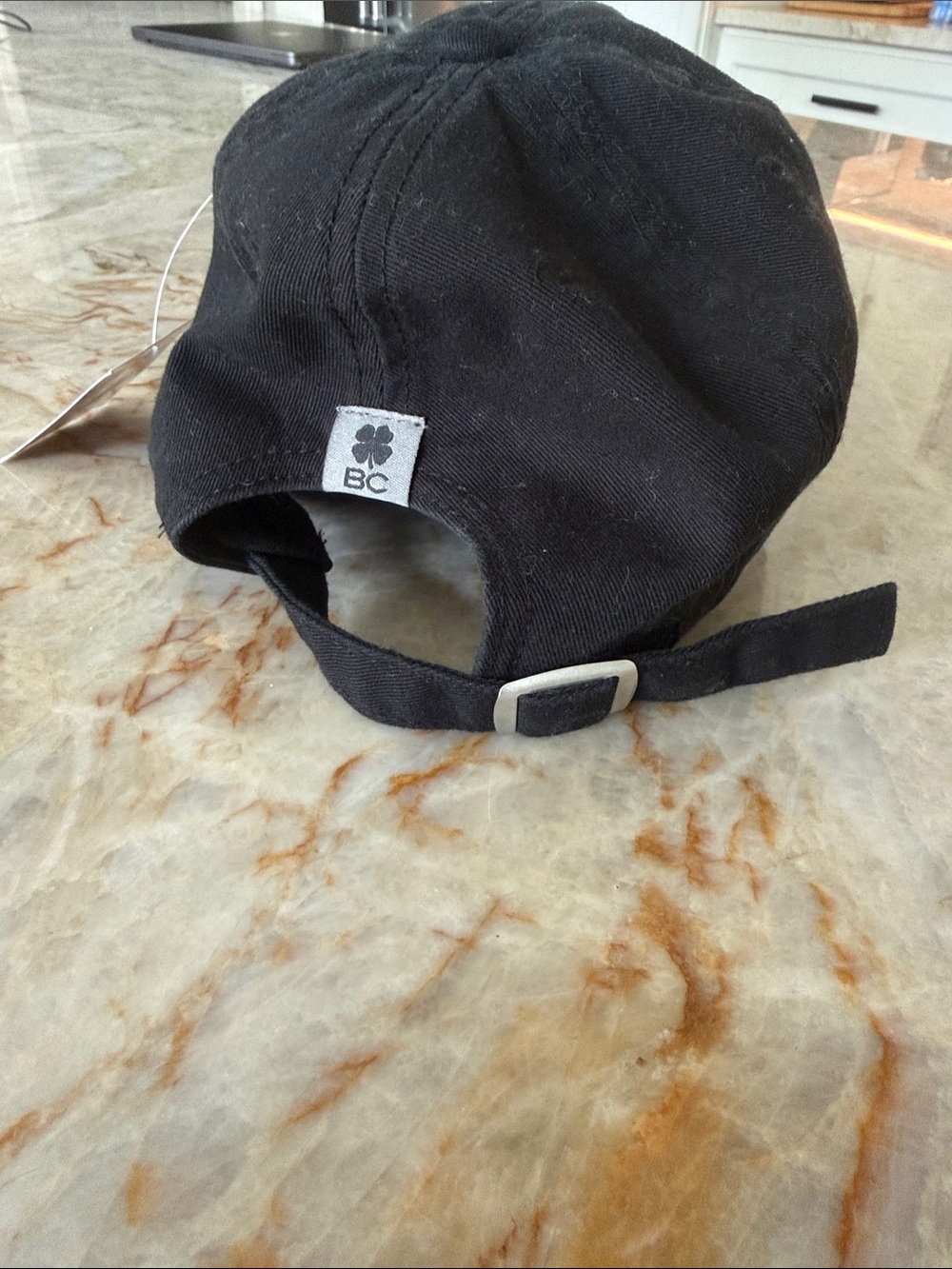 Black Clover NWT Live Lucky Men's Black Gray Baseball Cap with Embroidered Logo - Picture 5 of 6